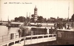 CPA Deauville la passerelle