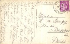 CPA Deauville the Flowered Beach Normandy Hotel