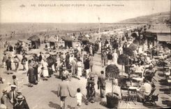 CPA Deauville Plage Fleurie La Plage et les Planches