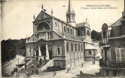 CPA Trouville On Sea the Notre Dame Church of the Victories