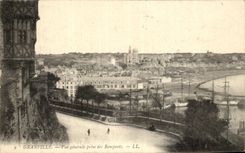 CPA Granville Vue generale prise des Remparts