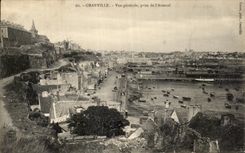 CPA Granville Vue generale prise de l'Arsenal