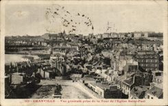 CPA Granville Vue generale prise de la Tour de l'Eglise Saint Paul