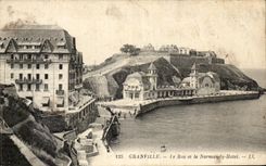CPA Granville le Roc et le Normandy Hotel