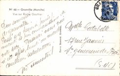 CPSM Granville Vue sur Roche Gauthier