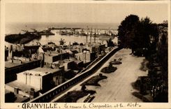CPA Granville Le Square le Carpentier et le Port