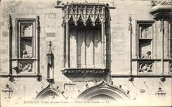 Detalle del corazon de Jacques del paladar de CPA Bourges del ataque frontal