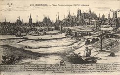 Opinion panoramica de CPA Bourges con 17ma