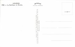 CPSM Lourdes the Basilica the Cave