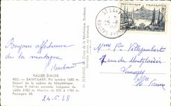 CPA Valley D' Aure Saint Lary Peak light Departure of the Cabin of the cable car