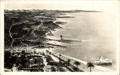 CPA Panorama De Nice en la frontera italiana