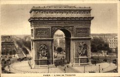 CPA Paris L'Arc De Triomphe