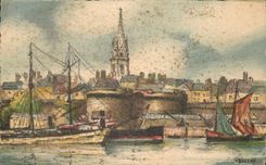 Santo Malo de CPA los barcos de las paredes