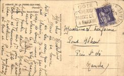 CPA Abbey Of Piere Which Transfers Vault of the Sacring Heart