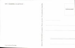 CPA Lausanne vue Generalle