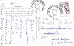 CPA Auvergne the Mount Gilds Sancy sour Snow winter sports