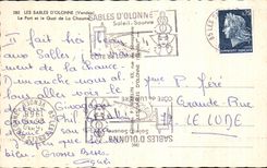 CPSM Sables d'Olonne the Port And the Quay Of Thatch