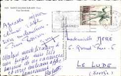 CPA Sainte Maxime Sur Mer Vue Generale