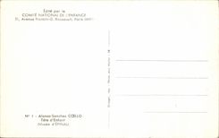 CPSM Alonso Sanchez Coello Tete d'enfant Musee d'Epinal 