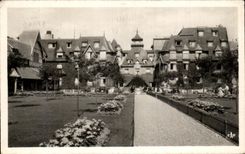 CPA Deauville Flowered Beach Normandy