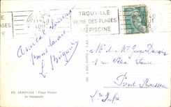 CPA Deauville Plage Fleurie Le Normandy