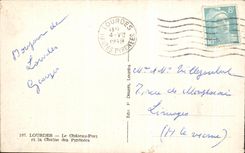 CPA Lourdes the Castle Fort and the Chain of the Pyrenees