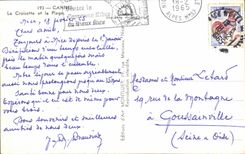 CPSM Cannes the Small cross and the Beach