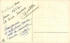 La fantasia de CPA florece Feliz Ano Nuevo