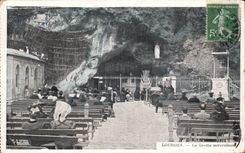 CPA Lourdes the Miraculous Cave