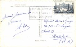 CPA the Dimension Of Cannes Azure Suquet