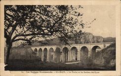 CPA Clecy the Viaduct and Rocks of the Scattered one