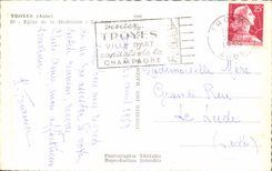 CPA Troyes Church of the Madeleine