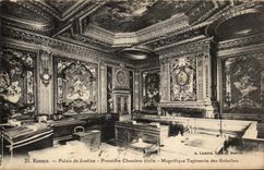 CPA Rennes Palais de Justice Premiere Chambre civile Magnifique Tapisserie des Gobelins