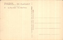 CPA Paris En Flanant La Tour Eiffel 