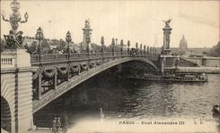 CPA Paris Bridge Alexandre III