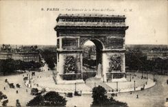 CPA Paris Vue Generale de la Place de l'Etoile