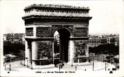 CPA Paris Arc de Triomphe de l'Etoile