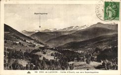 CPA Luchon Valley of Oueill seen towards Superbagneres
