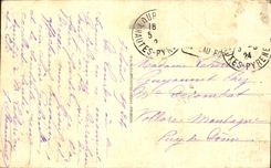 CPA Lourdes the Funicular of the Peak of Jer