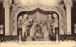 CPA Verneuil Interieur de l'Eglise de la Madeleine L'Adoration des Mages
