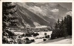 CPA Chamonix Mount Blanc in winter View and the Mount Blanc