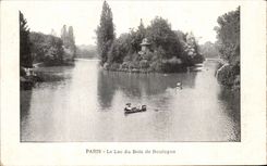 CPA Paris the Lake Of the Bois de Boulogne