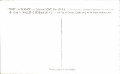 CPA Valley D' Ossau the Peak of Ossau And the train of Artouste