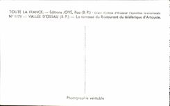 CPA Valley D' Ossau the terrace of the restaurant of the teleferic of Artouste