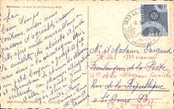 CPA Montreux Le quai et les Dents du Midi