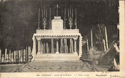 CPA Lourdes Furnace bridge of the Cave