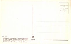 CPA Milano Cenacolo Prime gruppo destre del Redentore