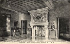 CPA Azay la cortina el cuarto del castillo de Rez cupo la chimenea Francia del avee