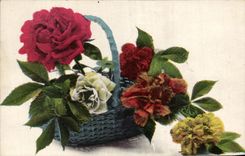 La fantasia de CPA florece rosas