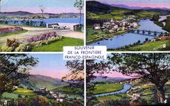 CPA Souvenir Of the Free Spanish Border